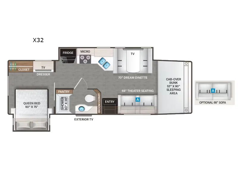 2026 Thor Motor Coach Magnitude GRAND X32 floor plan