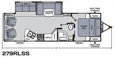 Coachmen Apex Ultra-Lite 279RLSS floor plan