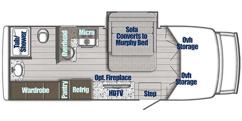 2026 Gulf Stream BT Cruiser 5240 - Floor plan