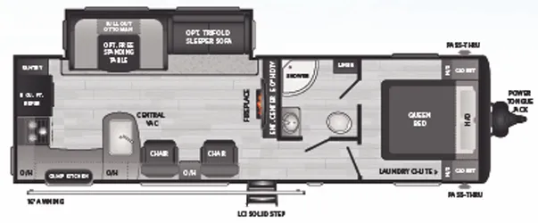 Keystone Hideout 28RKSWE floor plan