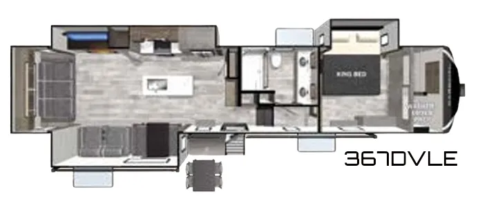 Forest River Cardinal 367DVLE floor plan