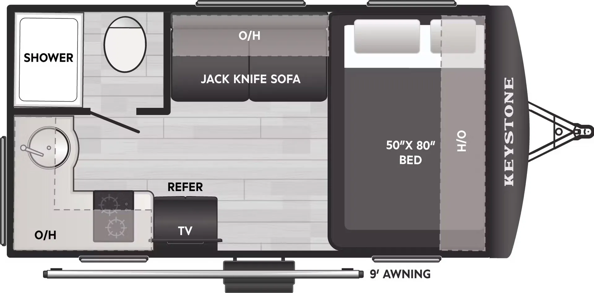 2026 Keystone Sprout 13RKS - Floor plan