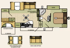 Starcraft Travel Star 288BHS floor plan