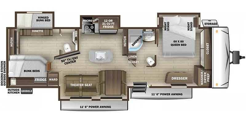 Highland Ridge Mesa Ridge MR338BHS floor plan