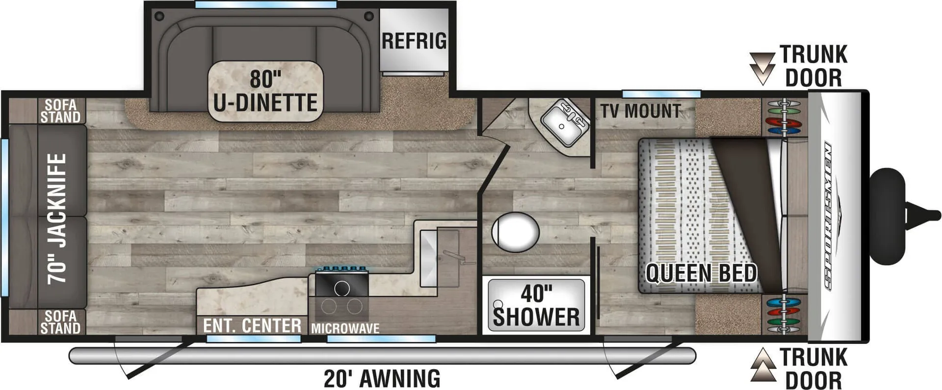 K-Z Sportsmen SE 251RSSE floor plan