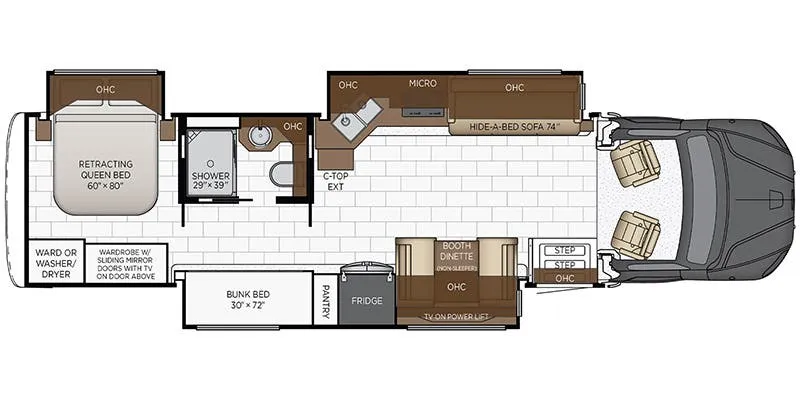 Newmar Super Star 3729 floor plan