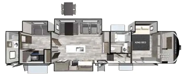 Forest River Cardinal 383BHLE floor plan