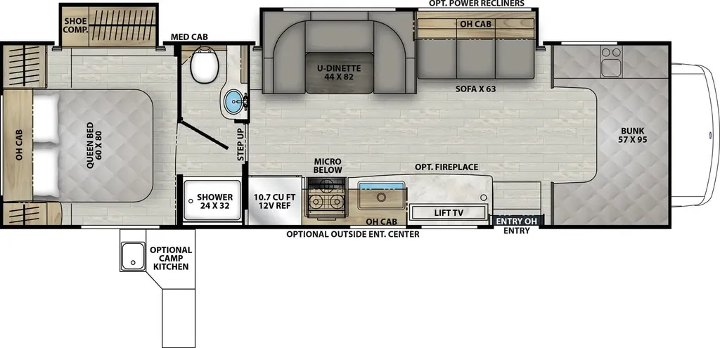 2025 Coachmen Leprechaun 319MB floor plan