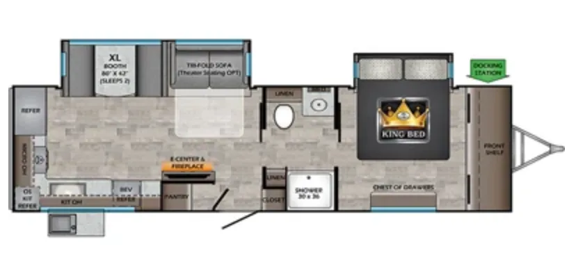 2021 CrossRoads Sunset Trail Super Lite 309RK floor plan