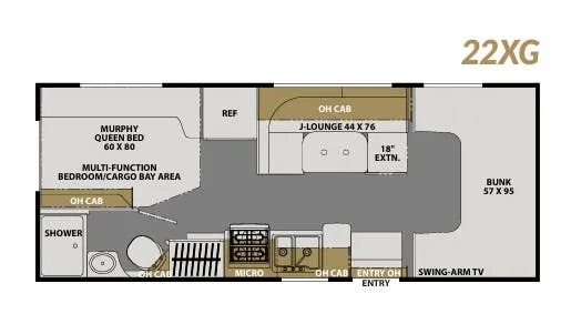 Coachmen Freelander 22XG floor plan