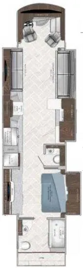 American Coach American Eagle 45A floor plan