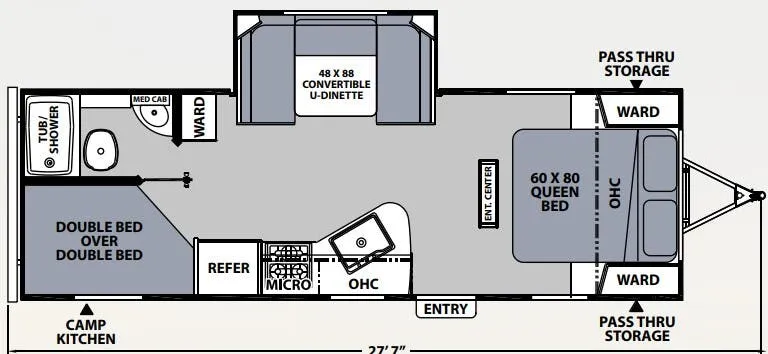 2023 Coachmen Apex Ultra Lite 245BHS - Floor plan