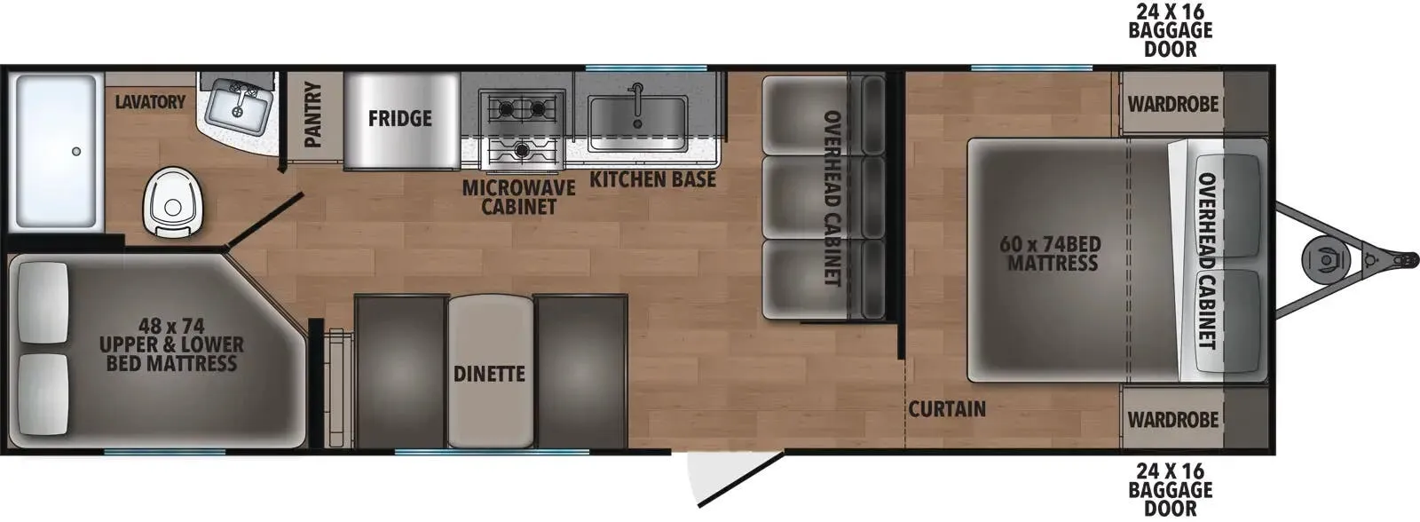 2025 Coachmen Northern Spirit DLX 5260BH - Floor plan