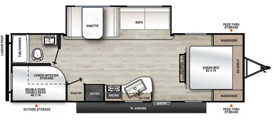 Coachmen Catalina Summit Series 8 8 261BH floor plan