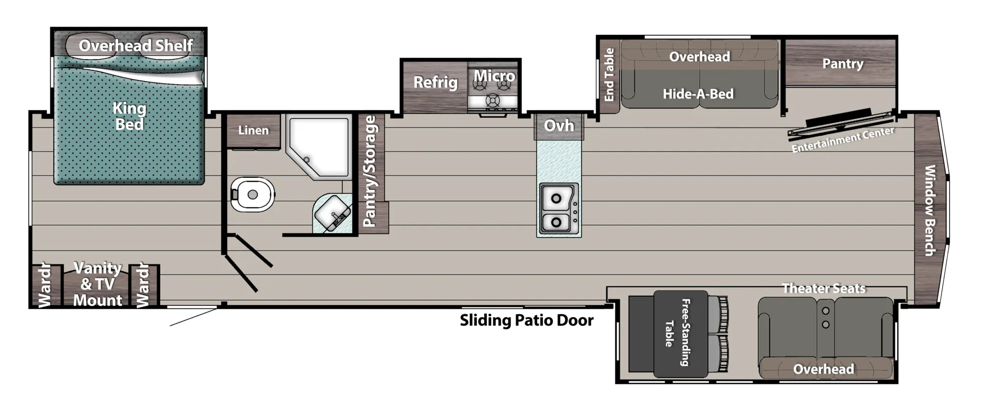 Gulf Stream Trailmaster Lodge 406FLR floor plan