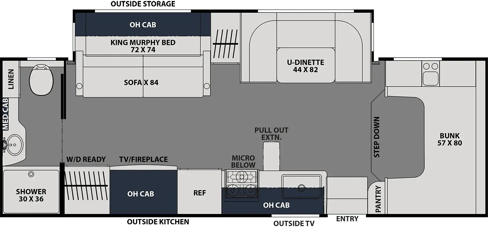 Coachmen Leprechaun 260MB - Ford F450 floor plan
