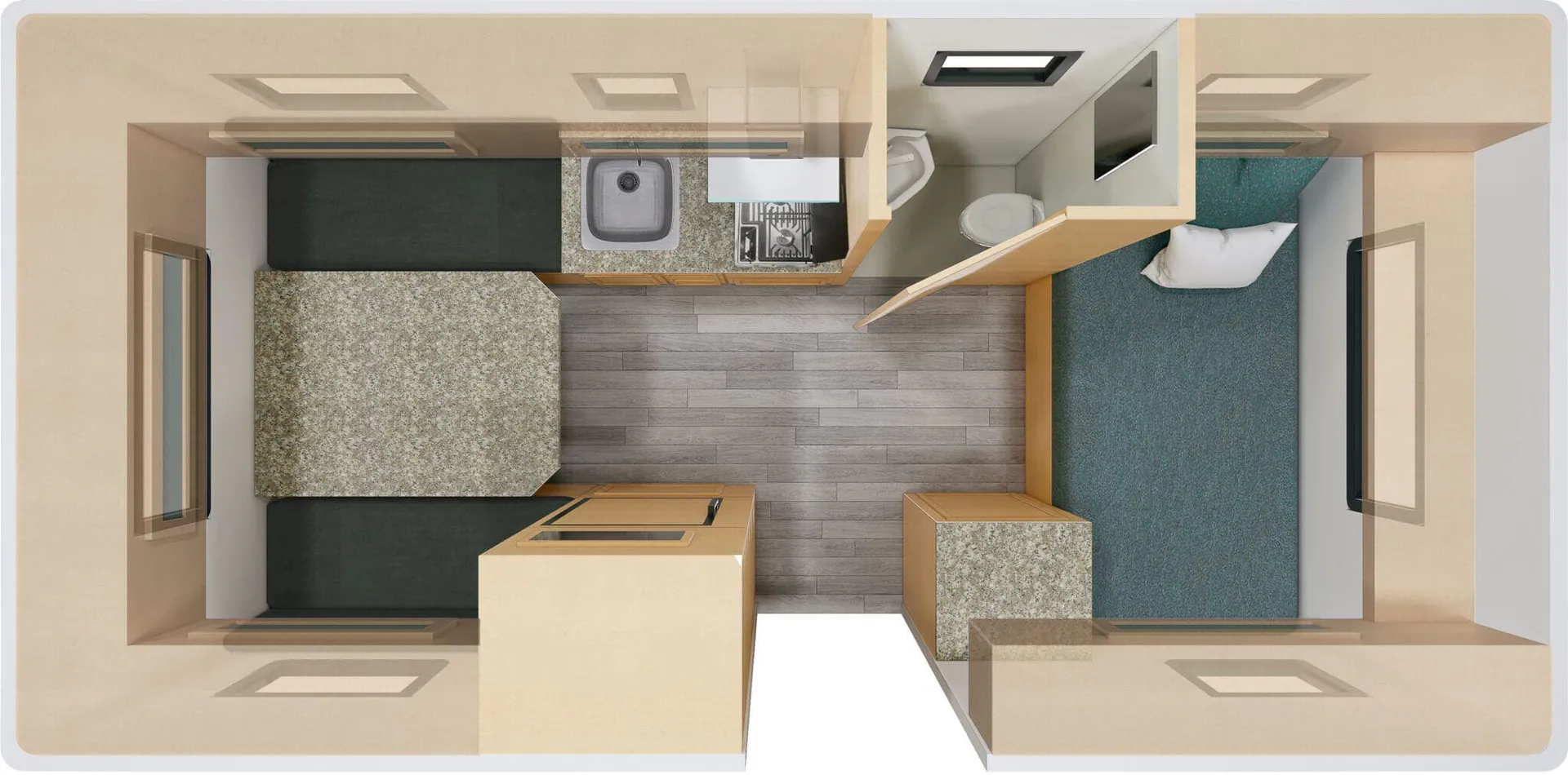 Escape Trailer Escape 17B F3 floor plan