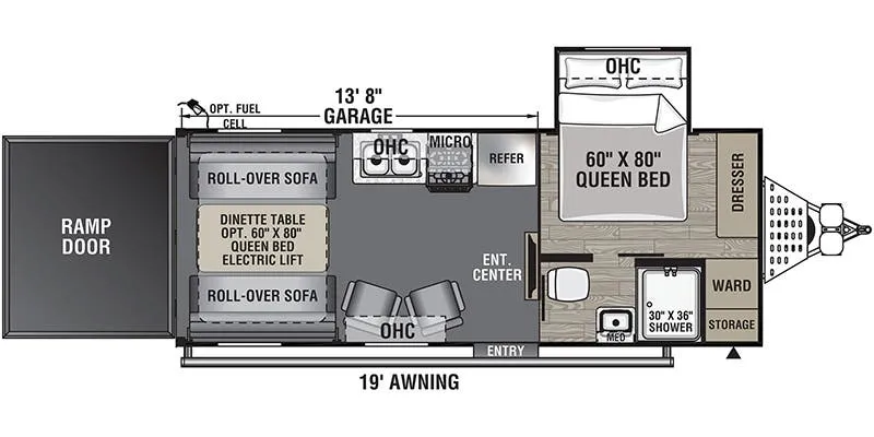 Coachmen Adrenaline 21LT floor plan