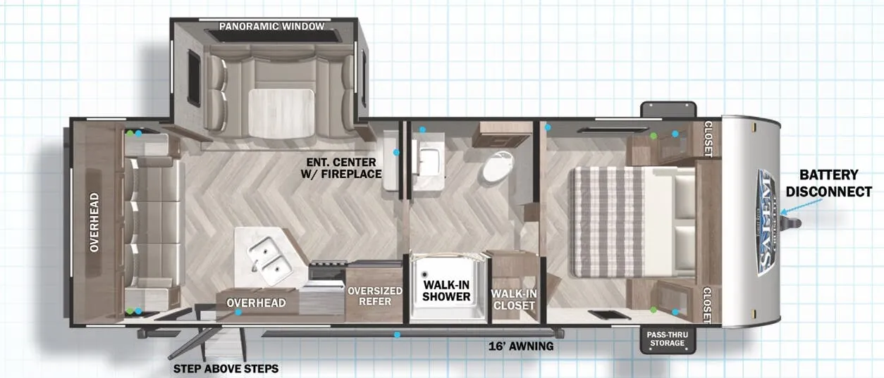 Forest River Salem Cruise Lite 24RLXL floor plan