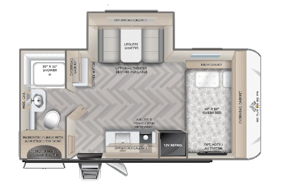 Ember RV E-Series 18RBE floor plan