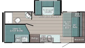 Gulf Stream Trailmaster Lite Super Lite 192DS floor plan