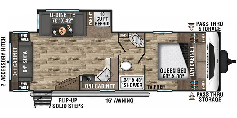 Venture RV Stratus SR261VRL floor plan