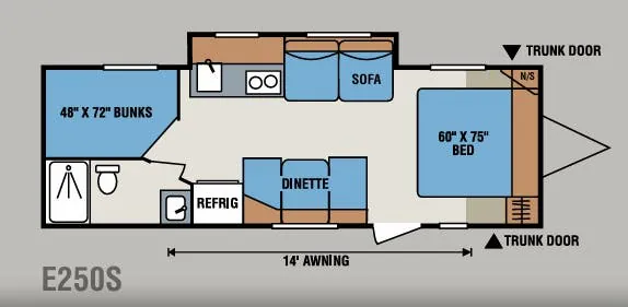 K-Z Spree Escape E250S floor plan