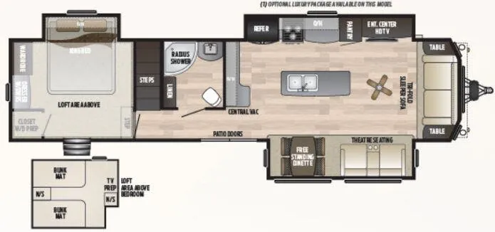 Keystone Retreat 391LOFT floor plan
