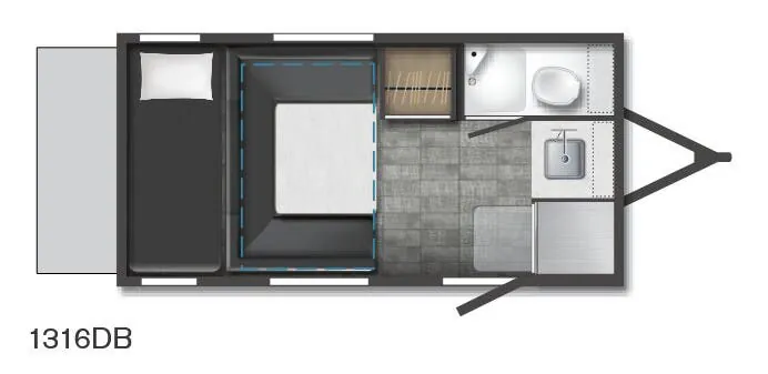Winnebago HIKE 100 1316DB floor plan