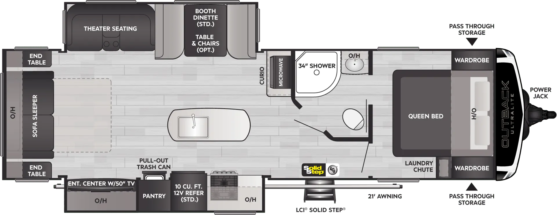 Keystone Outback Ultra-Lite 292URL floor plan