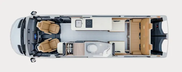 Airstream Interstate 24GT floor plan