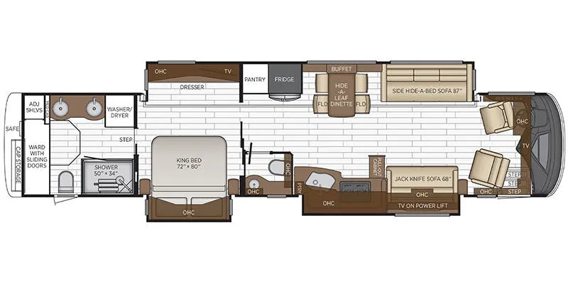 Newmar Essex 4551 floor plan