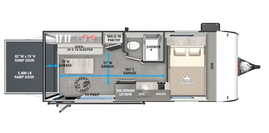 Forest River EVO Select 178RT floor plan