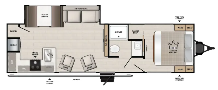 Forest River Vibe 2600RK floor plan