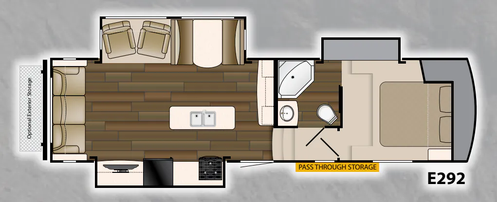 Heartland ElkRidge Xtreme Light E 292 floor plan
