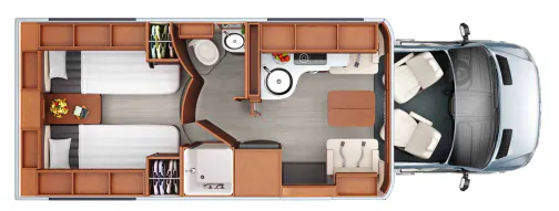 Leisure Travel Unity U24TB floor plan