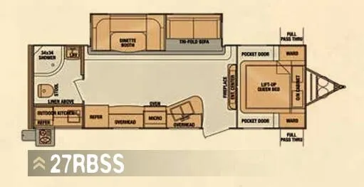 Cruiser RV ViewFinder Signature 27RBSS floor plan