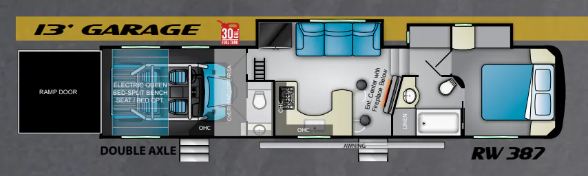 Heartland Road Warrior 387 floor plan