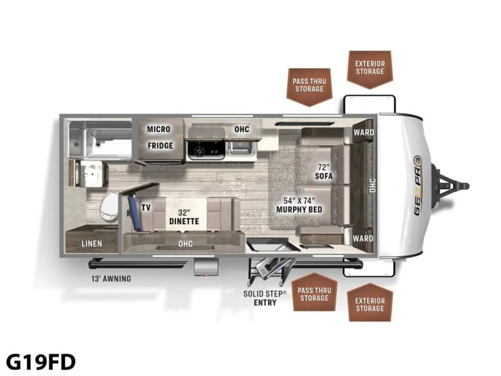 2022 Forest River Rockwood Geo Pro G19FD - Photo 4