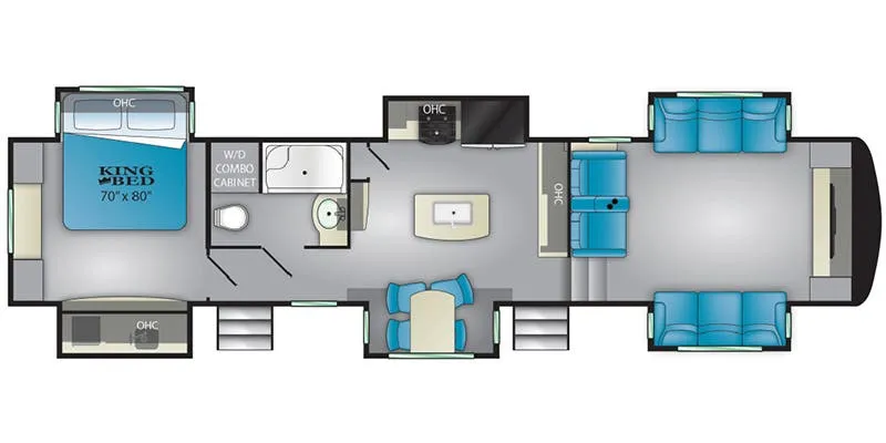Heartland ElkRidge ER 38 FLIK floor plan