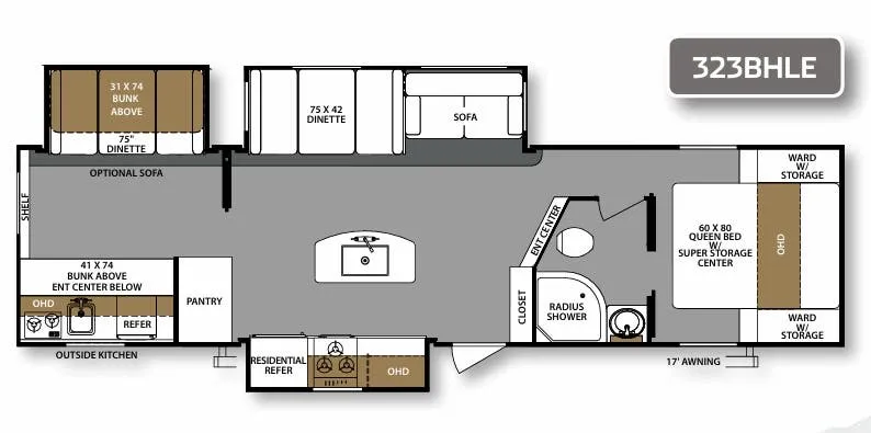 Forest River Surveyor Legend 323BHLE exterior