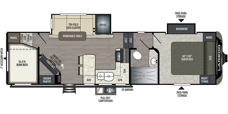 Keystone Laredo 284SBH floor plan
