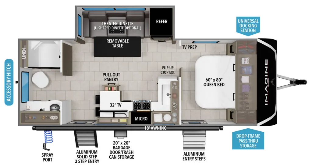 2026 Grand Design Imagine 2300MK floor plan