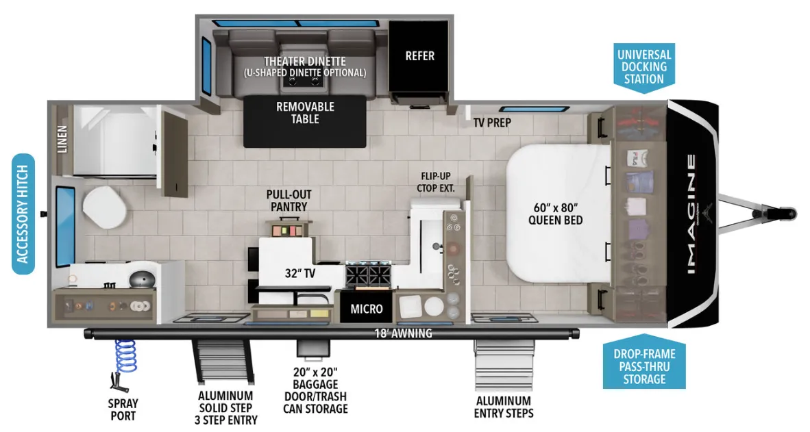 2026 Grand Design Imagine 2300MK - Floor plan