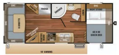 Jayco Jay Feather 21RD floor plan