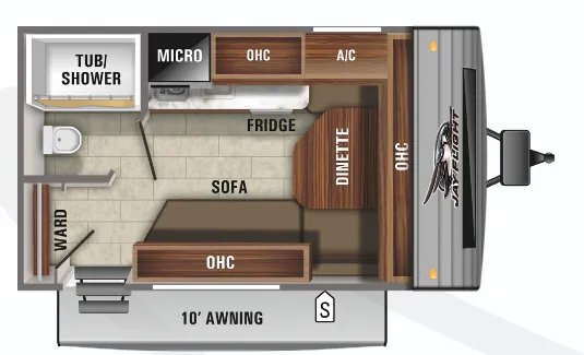 Jayco Jay Flight SLX 7 145RB floor plan