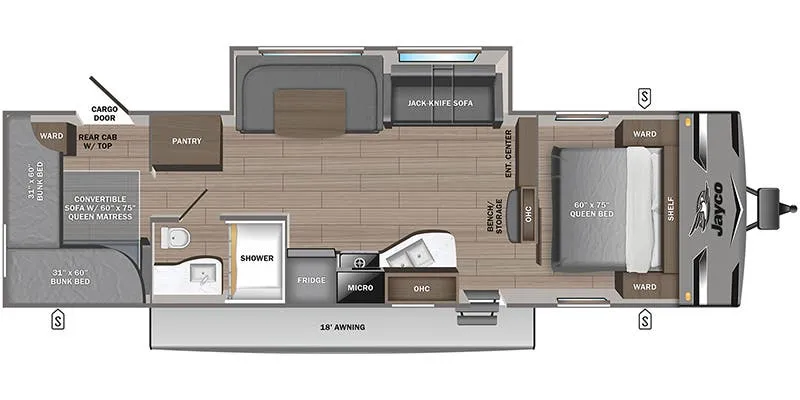 2024 Jayco Jay Flight 294QBS - Floor plan