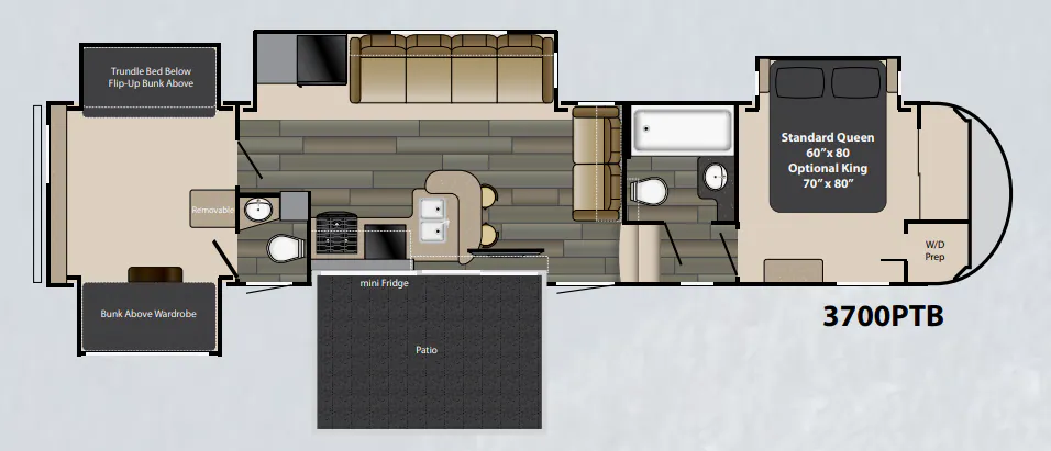Heartland Gateway 3700PTB floor plan