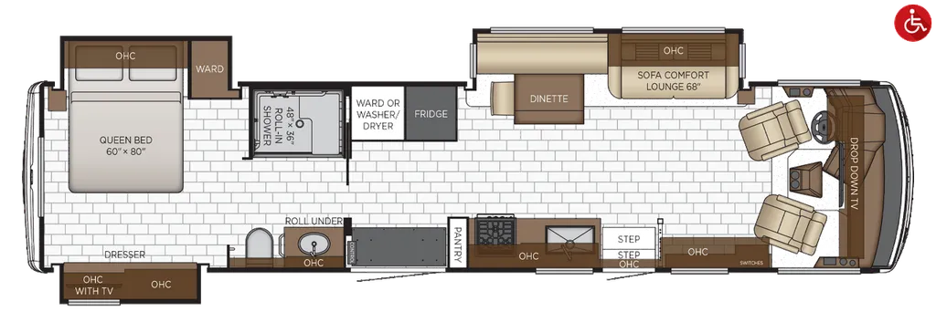 2026 Newmar Bay Star 3811 floor plan