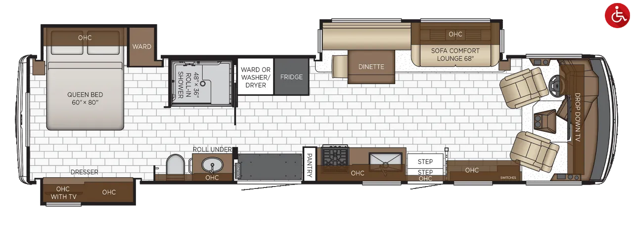 2026 Newmar Bay Star 3811 - Floor plan